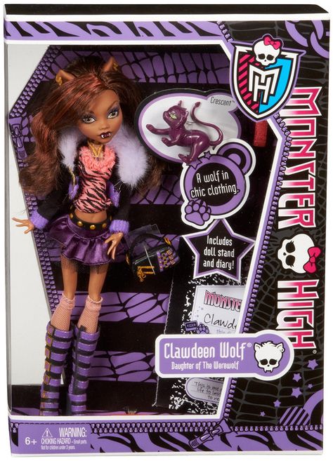 Monster High 2013 Reissue Doll - Original Favorites - Clawdeen Wolf Schools Out Monster High, Clawdeen Doll, Doll Packaging, Monster High Toys, Monster High School, Clawdeen Wolf, Moster High, Catty Noir, Monster High Art