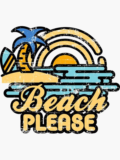 Enough Is Enough Quotes, Beach Please, School Signs, Photo Wall Collage, Surf Art, Summer Design, Beach Vibes, Graphic Design Services, Aesthetic Stickers