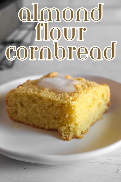 Gluten Free Almond Muffins, Whole30 Cornbread, Almond Flour Cornbread Recipe, Corn Flour Recipes Gluten Free, Homemade Gluten Free Cornbread, Gf Df Cornbread Recipe, Almond Flour Corn Muffins, Oat Flour Cornbread, Almond Flour Breads