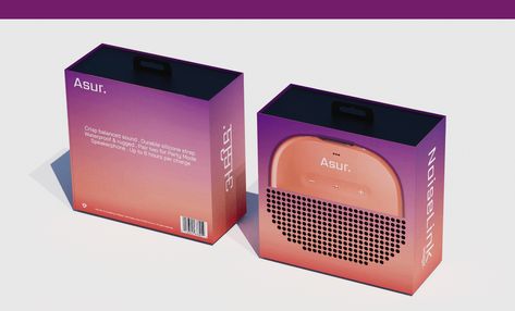 Speaker Packaging Design, Cassette Packaging, Speaker Packaging, Sonos Packaging, Bass Speaker Box Design, Transparent Speaker Design, Music Packaging, Retro Speakers, Packaging Graphic Design