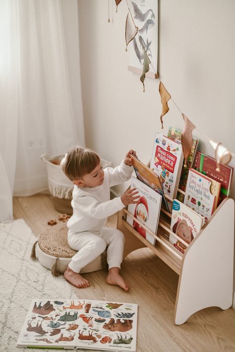 Toddler Bookshelf, Bookshelf For Kids, Montessori Bookshelf, Montessori Shelf, Childrens Bookcase, Nursery Shelf, Nursery Book, Montessori Playroom, Shelf Book