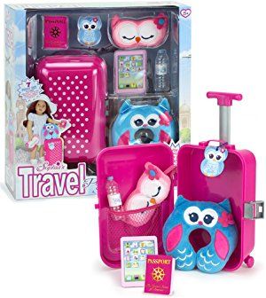 Doll Suitcase, American Girl House, American Girl Doll Sets, American Girl Doll Room, American Girl Birthday, Cool Toys For Girls, Barbie Doll Set, American Girl Diy, American Girl Accessories