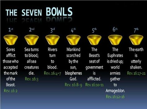 bowl judgements of Revelation Revelation Study, Revelation 16, Bible Charts, Revelation Bible Study, Revelation Bible, The Ten Commandments, Bible Study Help, Bible Study Notebook, Biblical Studies