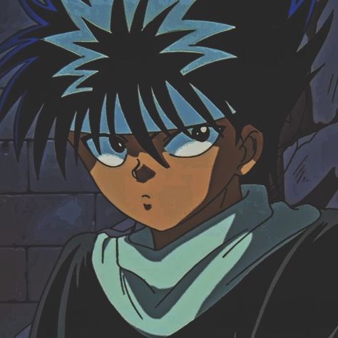 Yu Yu Hakusho, An Anime, Wall, Anime, Hair, Blue, Black