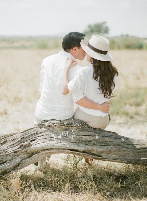 Safari Couple, Honeymoon In Africa, Africa Honeymoon, Anniversary Photo Shoot, Safari Photography, Kt Merry, Anniversary Photo, Anniversary Photoshoot, Jungle Adventure