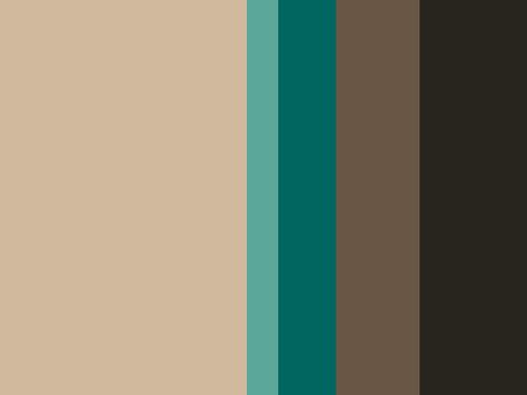 "Beige Brown Teal" by ghake Palette Beige, Teal House, Teal Color Palette, Color Combinations Home, Brown Teal, Updating House, Teal Color, Colour Combinations, Blue Teal