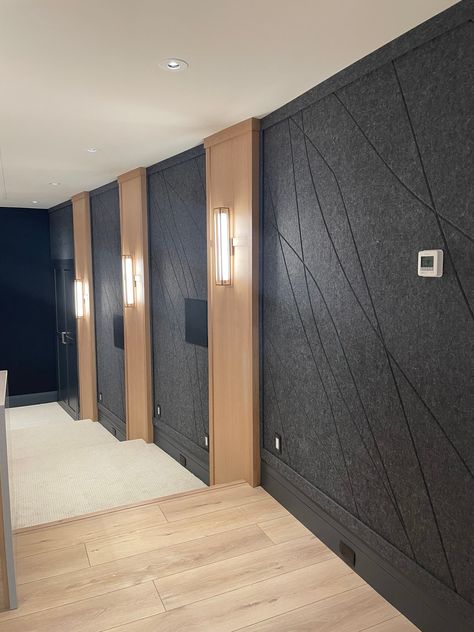 Home Theatre Acoustic Design, Home Theater Acoustic Panels, Acoustic Wall Panels Sound Proofing, Uncle Bao, Sound Panels Design, Small Home Theatre, Highschool Design, Acustic Panels, Music Room Office