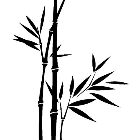 Bamboo Mural, Glass Painting Patterns, Painting Lamp Shades, Png Free Download, Tree Stickers, Bamboo Tree, Bamboo Design, Silhouette Free, Tree Silhouette