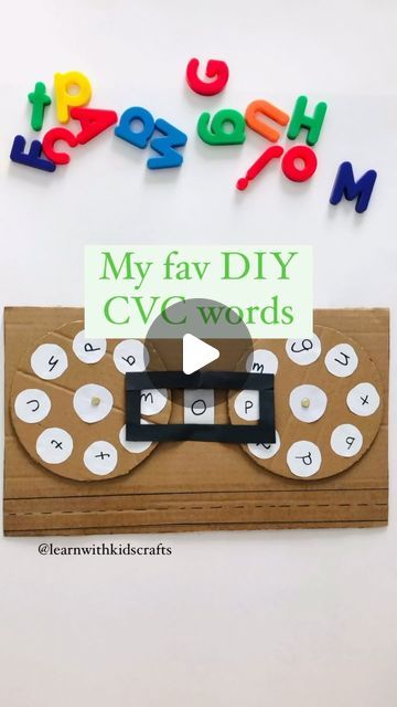 Vowel Hands On Activities, Word Blending Activities, Ending Letters, Kids Craft Work, Easy Learning Activities, Vowel Activities, Homeschool Preschool Activities, Playbased Learning, Cvc Word