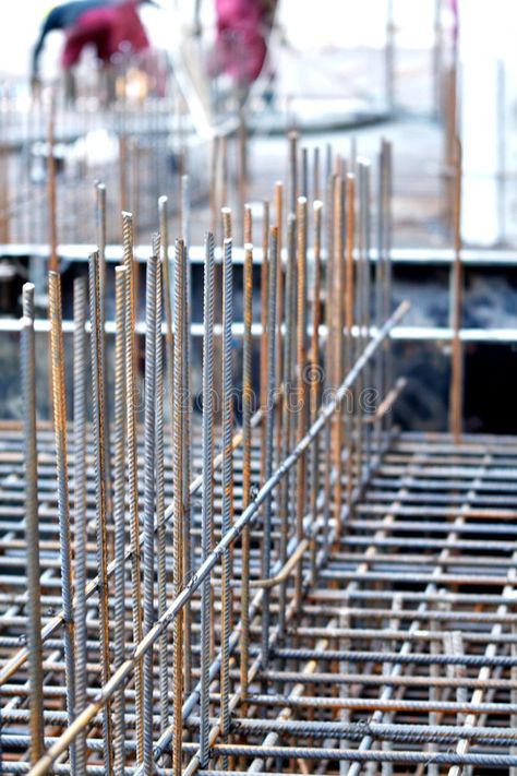 Steel Reinforcement, Steel Building, In Construction, Building Construction, Stock Images Free, Photo Image, Rust, Room Divider, Stock Photos