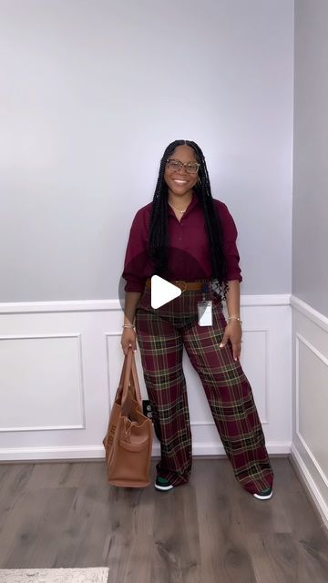 Dr. Court ✨ on Instagram: "What I wore to work today, business casual ootd: sneakers in corporate part 20!  Pine Green Jordan 1s for the day! I was thinking about doing a 7 day series on styling Jordan’s specifically for corporate 👀. Let me know what y’all think!   I think you know by now that I’m a sneaker girlie. But my Jordan’s collect dust now that I’ve moved on to more sporty styles over the years.   For some reason, Jordan’s are not as comfortable on my feet as they use to be. Maybe it’s my age lol Idk.   Outfit Deets:  Shirt and Belt: @target  Pants: @shopakira  Fragrance: @coach   #whatiworetowork #sneakeroutfits #getdressedwithme #stylereel #businesscasualoutfit #workwearinspiration #whattoweartowork #jordan1" Sneakers With Work Pants, Jordan 1 Outfit Women Fall, Styling Jordans, Green Jordans, Target Pants, Casual Ootd, Jordan 1s, Pine Green, Work Today