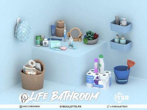 Life bathroom clutter cc sims 4 - Syboulette Custom Content for The Sims 4 Bathroom Clutter, San Myshuno, Sims 4 Clutter, Bathroom Baskets, Jewelry Box Mirror, The Sims 4 Packs, Sims 4 Expansions, Sims Building, Sims 4 Cc Packs