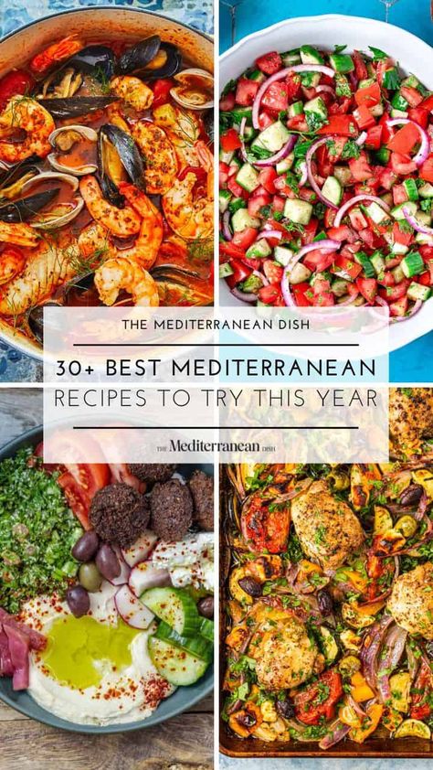 Best Mediterranean recipes from the leading expert of Mediterranean food and Mediterranean cooking! Whether you're looking to follow the Mediterranean diet or need to give your meals a bright twist, there is something for you on this list...Greek food, spanish food, Italian food, Moroccan food, Turkish food and more! Greek Diet Recipes, Medditeranean Diet Recipes, Low Carb Mediterranean Recipes, Medditeranean Food Recipes, Turkish Diet, Vegetarian Mediterranean Recipes, Mediterranean Food List, Mediterranean Food Recipes, Mediterranean Meal Prep