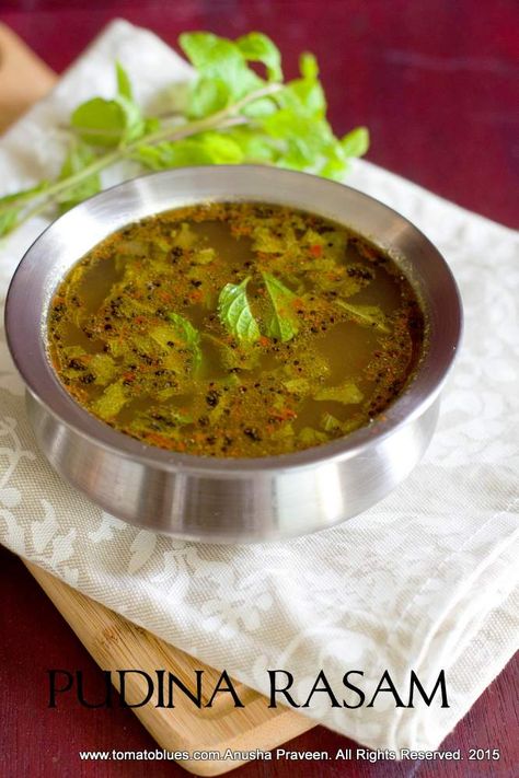 Pudina Recipes, Sambhar Recipe, Rasam Recipe, Indian Veg Recipes, Vegan And Gluten Free, South Indian Food, Indian Snack Recipes, Indian Food Recipes Vegetarian, Indian Cooking