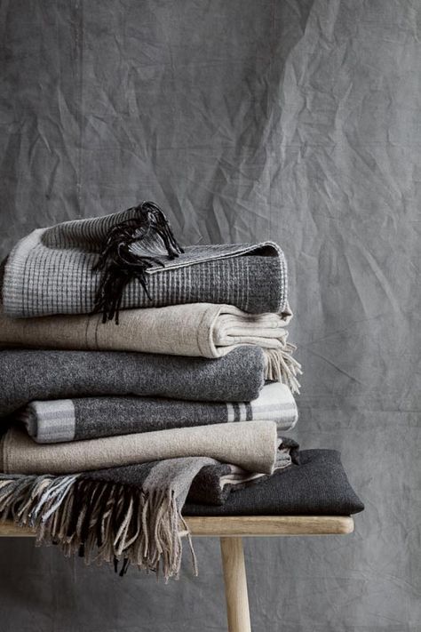 Gray And Brown Aesthetic, Flat Lay Photography Fashion, Alpaca Blanket, Fabric Photography, Cosy Living Room, Gray Aesthetic, Clothing Photography, Beautiful Blankets, Alpaca Wool