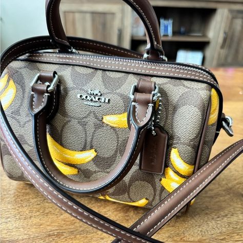 Coach Mini Banana Rowan Crossbody  Mini Bananas, Bags Coach, Coach Handbags, Coach Bags, Crossbody Bags, Limited Edition, Fruit, Brand New, Handbags