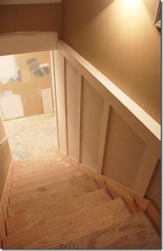 Replacing basement stairs isn't as difficult as you may think. If you're looking for a Do-It-Yourself project we'll allow you thru the job step-by-step. #basementstairsdiy Basement Stairwell, Basement Staircase, Basement Steps, Basement Decoration, Dream Basement, Basement Layout, Diy Basement, Concrete Walls, Basement Stairs