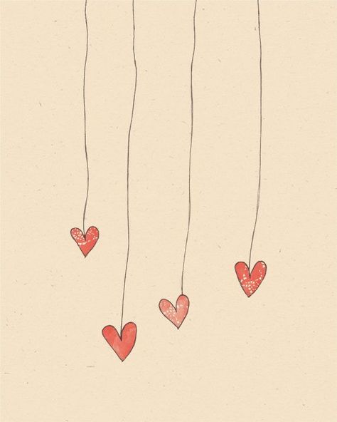 Cosy Refugium Love Heart Illustration, Heart Illustration, Heart Art, The Shape, Illustration Print, Cosmopolitan, San Valentino, Doodle Art, Valentines Cards