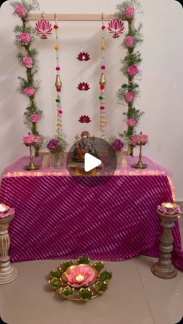 Rashmi on Instagram: "Ganpati decor ideas !!  ✅Save and Share if you like !  Ganpati decor , Ganesha , festival decor , Indian festivals , festive backdrop Ganesha decor   #ganpatidecoration #ganpati #ganpatibappamorya_ #festivedecor #backdrop #ganesha #ganeshfestival #festival #indianfestival #bappamorya #festivaldecoration #diyreels #amazonfinds #amazonhomedecor #ganeshchaturthi" Ganesha Decoration Ideas, Ganesha Decoration, Ganesha Festival, Festive Backdrop, Ganpati Decor, Ganpati Festival, Festival Decor, Ganesh Chaturthi, Indian Festivals