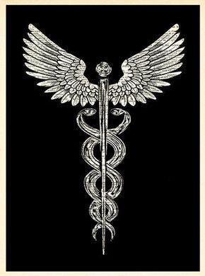 Doctor Symbol, Caduceus Tattoo, Nurses Week Quotes, Medical Poster, Caduceus Symbol, Medical Tattoo, Kunst Tattoos, Medical Posters, Medical Wallpaper