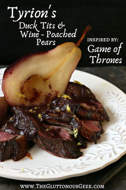 Game of Thrones | A Lannister Luncheon | The Gluttonous Geek Game Of Thrones Dinner Recipes, Game Of Thrones Food Recipes, Game Of Thrones Food Ideas, Game Of Thrones Recipes, Medieval Food Recipes, Recipes For Duck, End Of Summer Salad, Game Of Thrones Dinner, Fandom Recipes