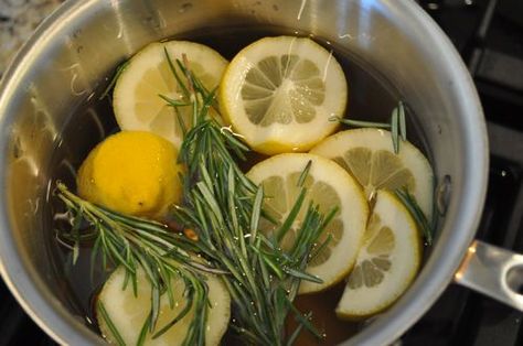 Rosemary Lemon Vanilla Home Scent Sliced Lemon, Homeward Bound, Patio Party, Smart Ideas, House Smell, Cleaning Recipes, Smell Fresh, Fresh Rosemary, Home Scents