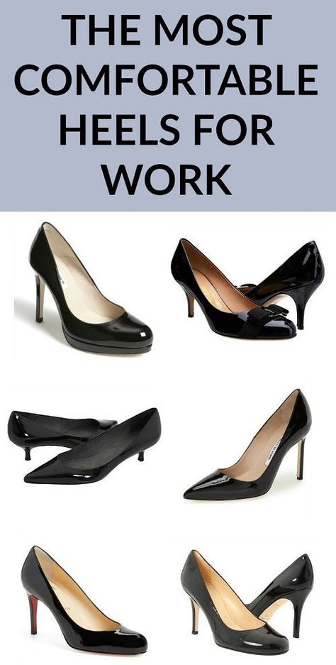 The Corporette Guide to the Most Comfortable Heels for Work -- from budget to splurge, which brands to look for, and more. Comfortable Work Heels, Wear Heels Comfortably, Heels Work Outfit, Heels For Work, Business Heels, Comfortable Pumps, Work Pumps, Work Heels, How To Wear Heels