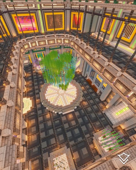 THE WEAVER MUSEUM 💡 🪡 Discover interactive holograms, learn about weaver traditions, and witness thrilling knitting contests! The weaver museum is at the heart of the Weaver District! 👉 Explore Cyburbia 2.0, today! —— Follow: @varunallc Follow: @varunallc Follow: @varunallc —— Map by: Varuna Studios —— © Copyright VarunaLLC. —— #architecture #creativemode #customminecraft #design #digital #digitalarchitecture #minecraft #minecraftaddon #minecraftarchitects #minecraftarchitecture #minecr... Minecraft Hologram, Minecraft Museum Ideas, Minecraft Museum Building, Museum Minecraft, Minecraft Museum, Minecraft Decoration Ideas, Minecraft Kingdom, Minecraft Decoration, Kawaii School