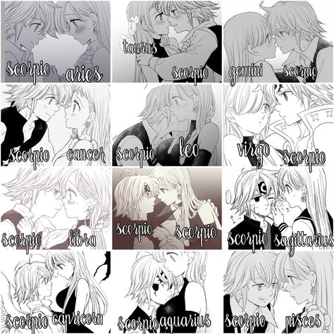 Anime Zodiac Signs Couples, Libra X Aquarius, Scorpio X Aquarius, Fakta Virgo, Zodiac Signs Couples, Zodiac Signs Elements, Zodiac Signs Pictures, Zodiac Things, Zodiac Characters