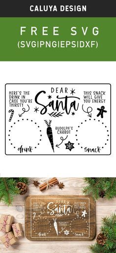 Christmas Cricut Projects To Sell, Christmas Cricut Ideas, Christmas Svg Free, Santa Tray Svg, Cricut Projects Christmas, Christmas Svg Files Free, Free Printable Clip Art, Free Christmas Svg, Santa Tray