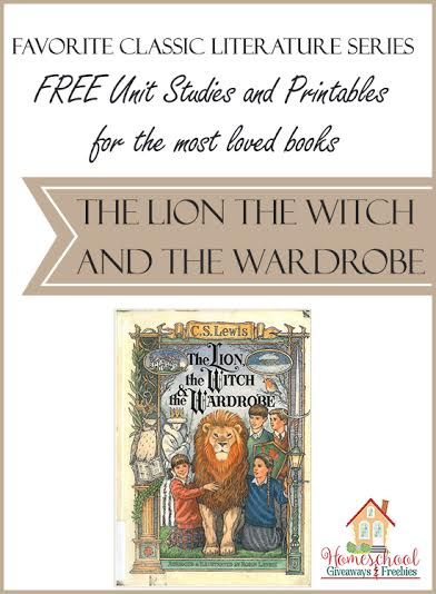 FREE Unit Studies and Printables for the most loved books: The Lion, the Witch and the Wardrobe - Homeschool Giveaways Lion Witch And Wardrobe, Literature Unit Studies, Lion Witch Wardrobe, Witch Wardrobe, Homeschool Unit Studies, Classic Literature Books, Unit Studies Homeschool, Better Parenting, Study Printables