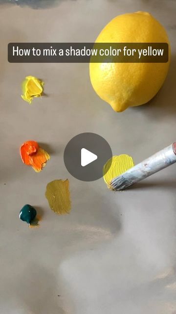 How To Mix Mustard Yellow Paint, Colour Mixing Video, Pale Yellow Paints, How To Make Yellow, Mustard Yellow Paints, Yellow Color Combinations, Color Mixing Guide, Yellow Sky, Colorful Paintings Acrylic