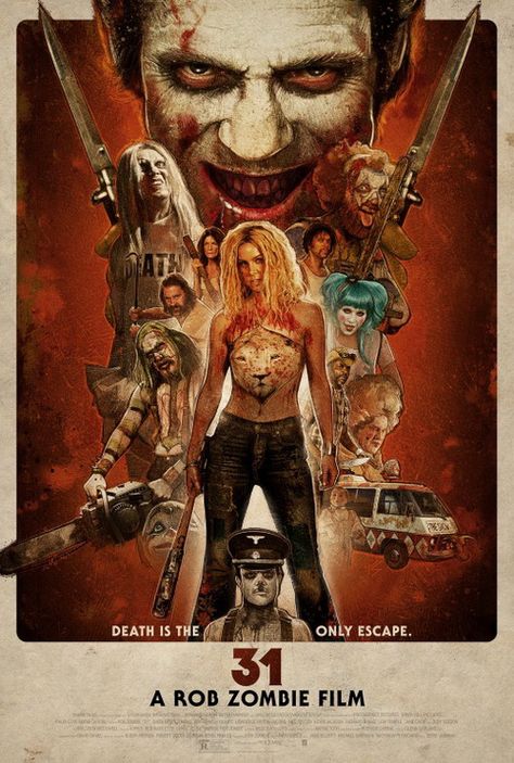 CINEMATIC SHOCKS 31 Rob Zombie, Rob Zombie Film, Sheri Moon Zombie, Jane Levy, Blythe Danner, Kevin James, Billy Zane, Inglourious Basterds, Horror Vintage