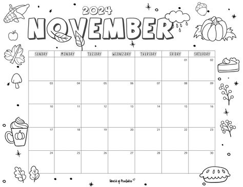 Give thanks for creativity in November! Our printable 2024 calendar offers a grid layout for each day, providing the perfect canvas for your artistic expression. Download and print for a uniquely colored and organized November. Calendar Template 2024, Printable Calendar 2024, Free Printable Weekly Calendar, Calendar Doodles, Calender Printables, Free Printable Calendar Templates, Pola Kotak, November Calendar, Free Printable Banner