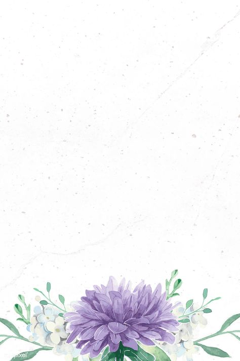 Purple flower on white background vector | premium image by rawpixel.com / NingZk V. #vector #vectorart Purple Flowers Design, Purple Flowers Wallpaper Backgrounds, White And Purple Wallpaper, Purple Design Background, Purple White Wallpaper, Purple Flowers Background, Purple And White Background, Wedding Cake Purple Flowers, Purple Floral Background