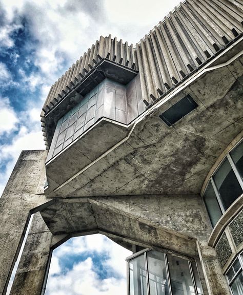 How grey was my valley: forgotten Welsh architecture - in pictures Welsh Architecture, Theatre Building, Nuclear Power Station, Industrial Architecture, Mid Century Architecture, Brutalist Architecture, Medieval Castle, 12th Century, Brutalism