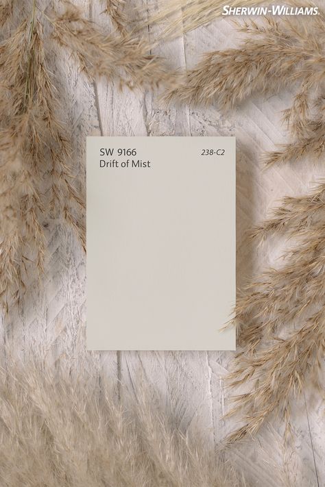 Use the Sherwin-Williams February Color of the Month, Drift of Mist SW 9166 to add a mindfully minimalistic touch to your next home project. Tap this pin to order a FREE color chip sample to see what this hue looks like in your space. #SherwinWilliams #DIY #InteriorDesign #Color #Inspiration #Paint #Neutrals #NeutralPaint #NeutralPaintColor Drift Of Mist, Neutral Gray Paint, February Colors, Color Of The Month, Light Gray Paint, Paint Color Inspiration, Sherwin Williams Colors, Favorite Paint Colors, Sherwin Williams Paint Colors