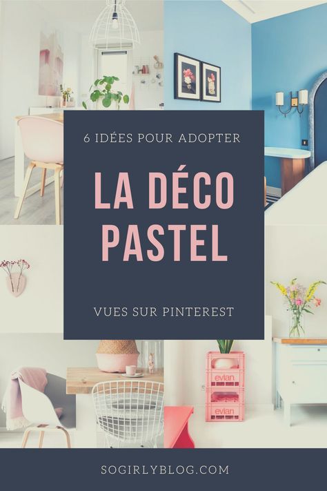 18 jolis intérieurs pastels repérés sur Pinterest - Le So Girly Blog Deco Pastel, Pastel Roses, Un Studio, Rose Pastel, Decor Inspiration, Mood Board, Shabby Chic, Abc, New Homes