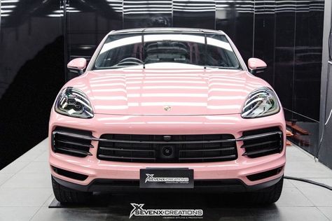 Porsche Cayenne Coupe, Pink Porsche, Porsche Suv, Porsche Cayenne Gts, Barbie Car, Cayenne Turbo, New Luxury Cars, Vehicle Wrap, Dream Cars Jeep