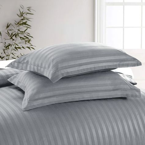 Elevate Your Sleep with our Grey Stripe Cotton Bedsheet Set! Our luxurious King and Queen size sets include everything you need for the perfect night’s rest: (1) a Duvet Cover with an invisible zipper (1) a Fitted Sheet for a snug fit (2) Pillowcases with an elegant envelope design. Made from high-quality cotton, these sheets are as soft as they are stylish. Don’t miss out on transforming your bedroom into a serene retreat that you’ll love sinking into every night. We have limited sets avai... Modern Bedding Set White, Beige Duvet, Beige Duvet Covers, Red Duvet, Purple Duvet Cover, Stripe Bedding, Pattern Bedding, White Duvet Cover, Red Duvet Cover