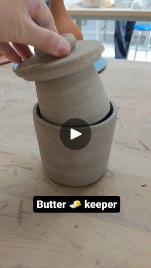 148 reactions | Butter bell or butter keeper! It took me 4 prototypes before I finally got to this final version!   #CeramicCreations #ArtisanPottery #butterkeeper #butterbell #FunctionalPottery #CeramicArt #HandmadeCeramics #PotteryLove #PotteryProcess  #PotteryThrowing #KilnFired #PotteryStudio #CeramicTechniques  #ceramics  #clay #pottersofinstagram #wheelthrown #handmade #ceramicartist #pottery #glaze #instapottery #craft #art #ceramicstudio | Sweet Yang Pottery | IRSNa · Transcend Butter Bell Pottery, Ceramic Butter Bell, Pottery Butter Bell, Butter Bell, Butter Keeper, Artisan Pottery, Green Pottery, Pottery Glaze, Functional Pottery