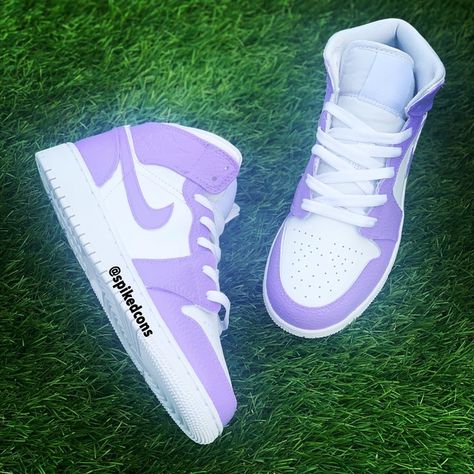 Custom Jordan 1 Mid, Painted Nikes, Custom Jordans, Air Shoes, Nike Shoes Girls, Basket Style, Jordan Shoes Girls, Preppy Shoes, Roanoke Va