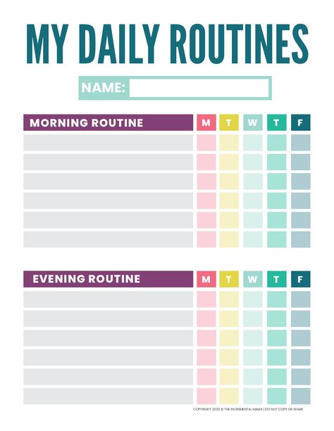 Get your kids on a daily schedule with is kid’s routine chart printable. You can customize this daily checklist and create a daily morning and evening routine for your child. Grab your free printable today! Daily Routine Schedule Printable Free, Daily Routine Schedule Checklist, Chore Chart Daily Weekly Monthly, Chore List Template Free Printables, Daily Schedule Kids Template, Home School Schedule Daily Routines Kindergarten, Home School Schedule Daily Routines 1st Grade, Morning And Bedtime Routine Chart, Daily Hygiene Checklist Kids