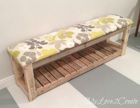 Table Palette, Diy Mudroom, Pallet Projects Furniture, Wooden Pallet Furniture, Bench Diy, Bench Ideas, Pallet Creations, Wooden Pallet Projects, Pallet Crafts