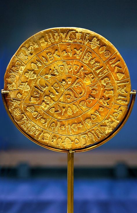 "The Phaistos Disc" by Hercules Milas | Redbubble Heraklion Crete Greece, Phaistos Disc, Fertility Goddess, Heraklion, Greatest Mysteries, Ancient World, Crete Greece, Hardcover Notebook, Beautiful Islands