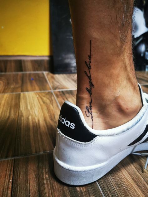 Tattoo Ideas For Men Leg Small, Leg Small Tattoo Men, Small Leg Tattoo Men, Lower Leg Tattoos For Men, Stoic Tattoo, Tattoo Pierna Hombre, Ankle Tattoo Men, Travel Tattoo Ideas, Thigh Tattoo Men