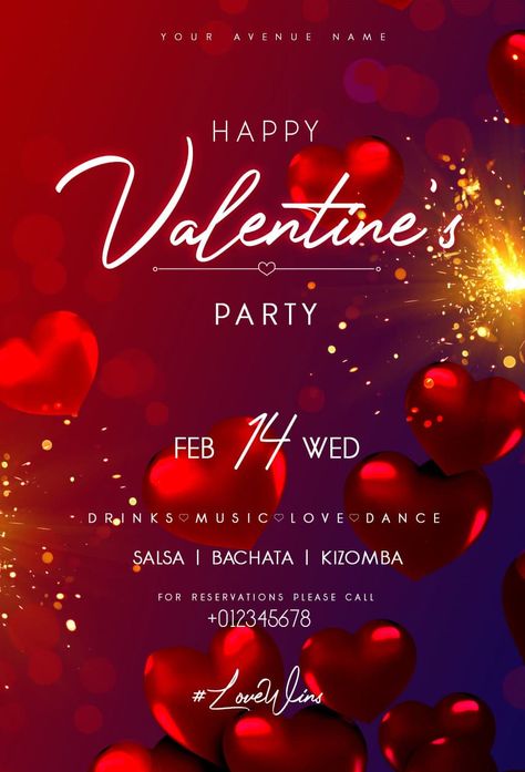 Valentine Event Poster, Valentine's Day Poster Design, Valentines Event, Creative Valentines Day Ideas, Instagram Banners, Valentines Movies, Valentine Day Video, Valentine Invitations, Valentine Poster