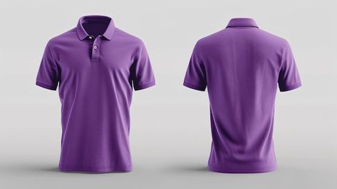 Polo Shirt Mockup, Purple Polo Shirt, Logo Psd, Image Icon, Card Banner, Poster Invitation, Shirt Mockup, Mockup, Template Design