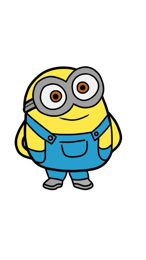 #minion #bob #yellow #character #cute #despicableme #procreate Cartoon Characters Minions, Easy Minion Drawings, Yellow Characters Cartoon, Small Cartoon Characters, Minions Drawing, Minion Cute, Sports Day Banner, Minion Cartoon, Minions Animation