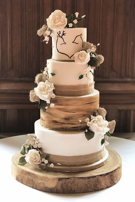 Woodland Wedding Cake, Country Wedding Cakes, Amazing Wedding Cakes, Wedding Cake Rustic, Fall Wedding Cakes, Rustic Wedding Cake, Rustic Cake, Cake Trends, Wedding Cake Inspiration